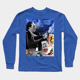 George Gershwin Collage Portrait Long Sleeve T-Shirt